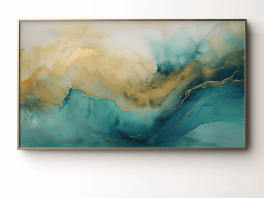 Abstract Watercolor Frame TV Art