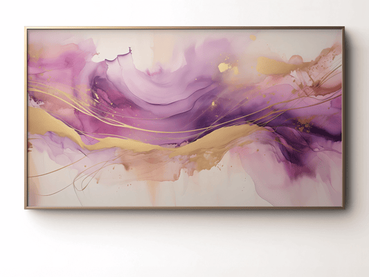 Abstract Watercolor Frame TV Art