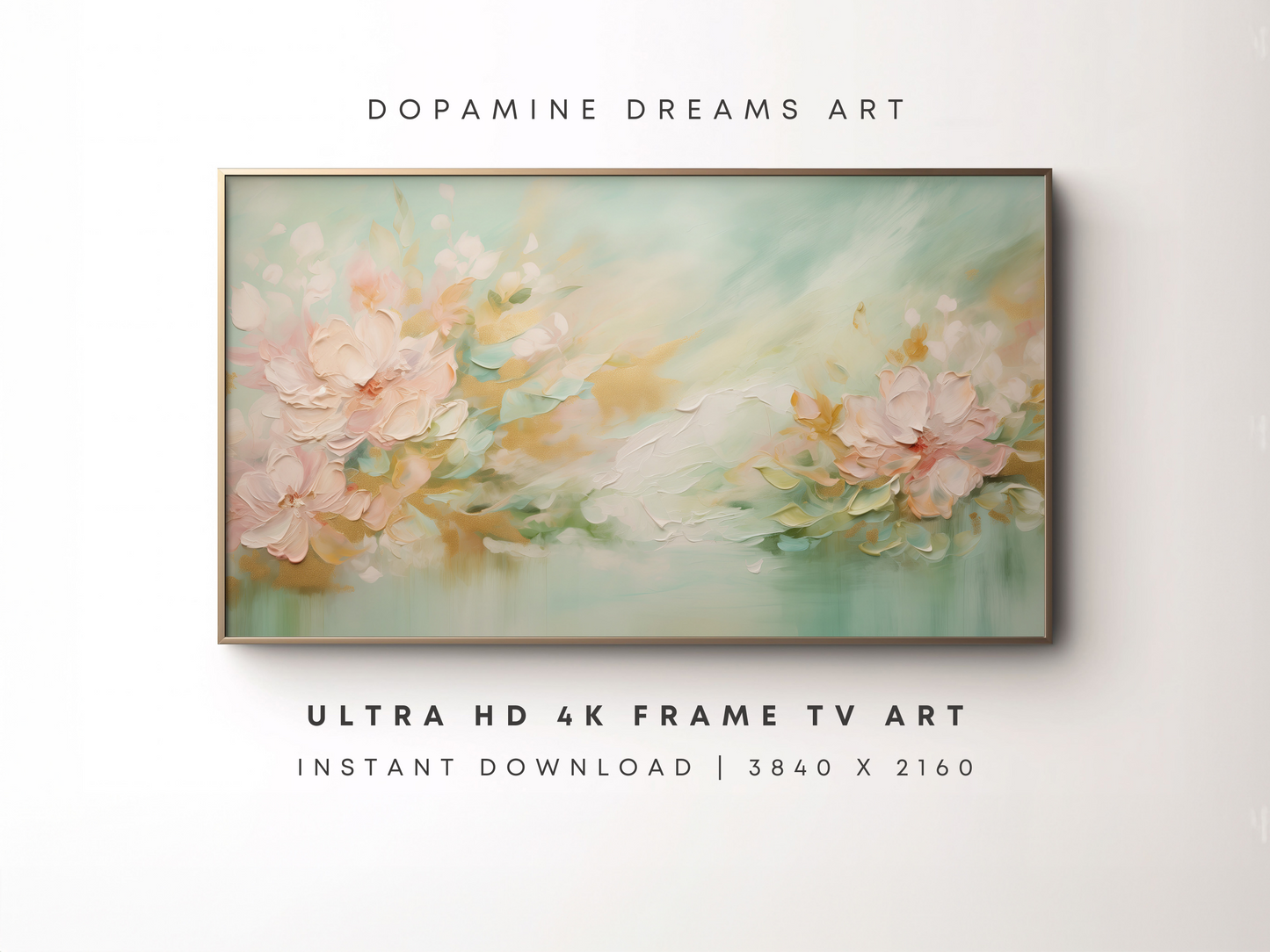 Shamrock Blossoms Frame TV Art