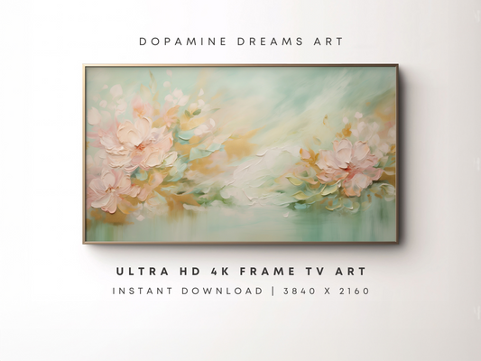 Shamrock Blossoms Frame TV Art