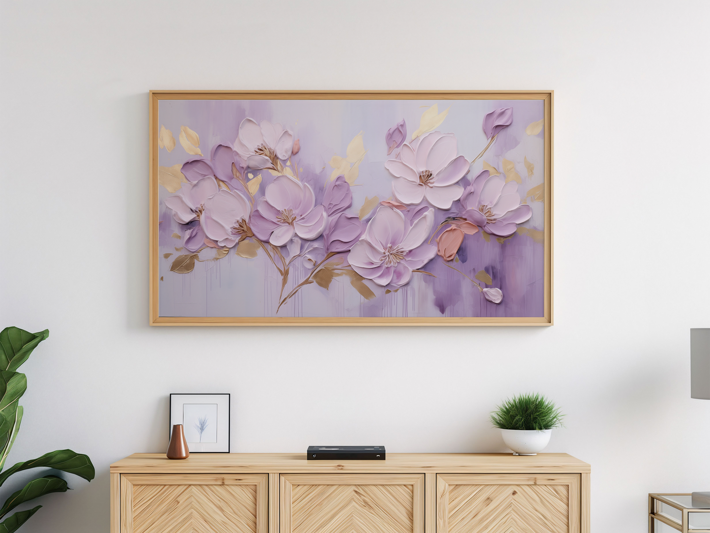 Lavender Florals Frame TV Art Bundle