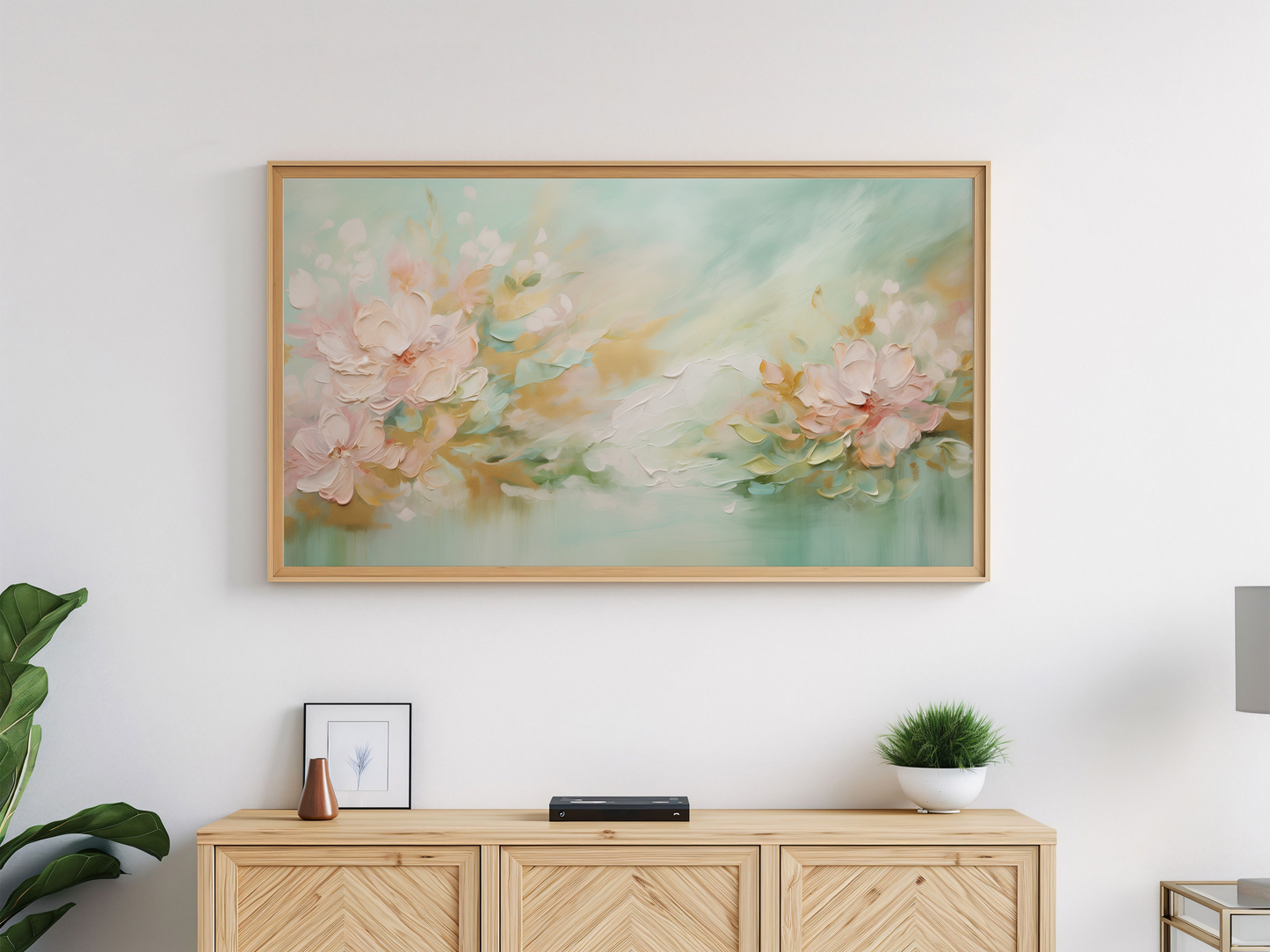 Shamrock Blossoms Frame TV Art