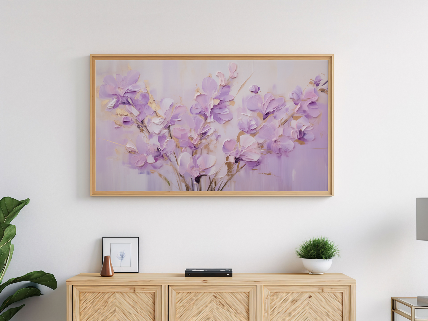 Lavender Florals Frame TV Art Bundle