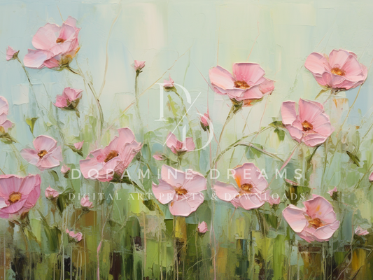 Shamrock Blossoms Frame TV Art
