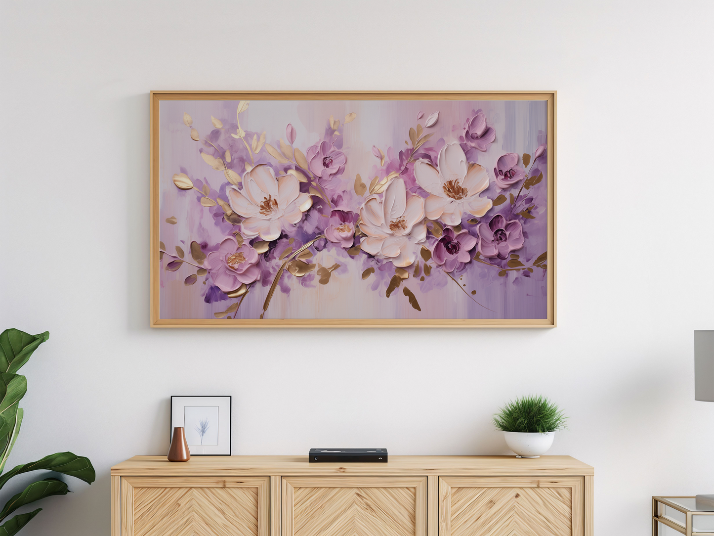 Lavender Florals Frame TV Art Bundle