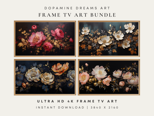 Moody Florals I Frame TV Art Bundle