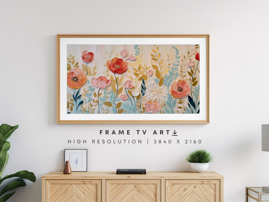 Boho Spring Frame TV Art