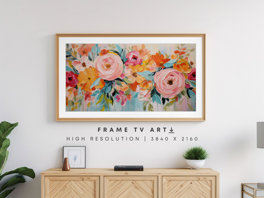 Boho Spring Frame TV Art