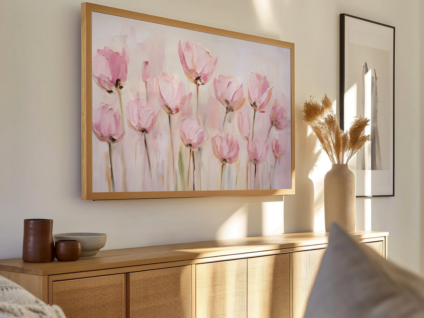 Essence of Spring Tulips Frame TV Art