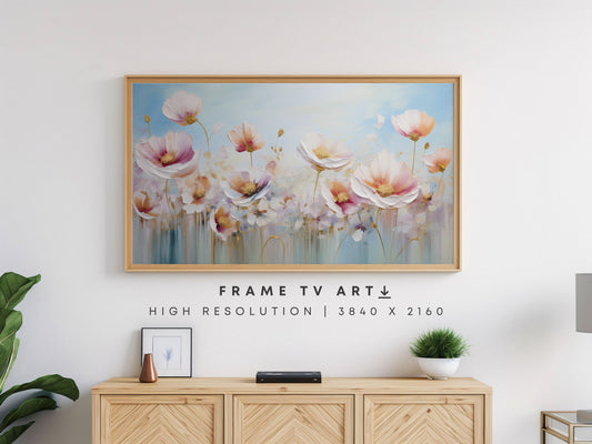 Essence of Spring Poppies Frame TV Art