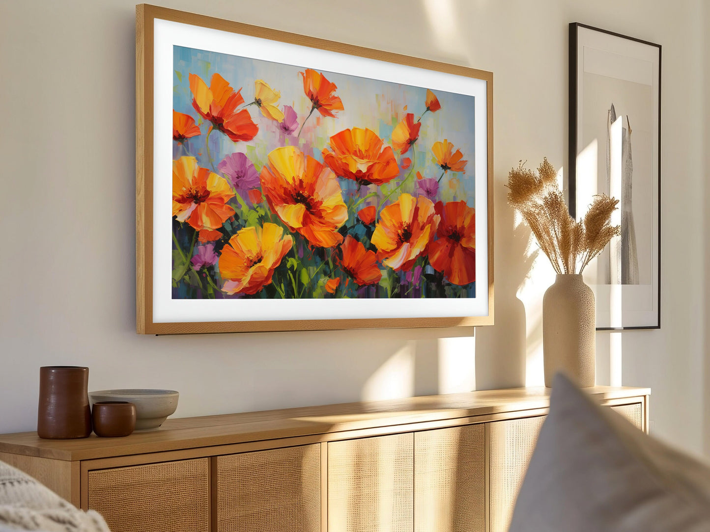 Vibrant Poppies Frame TV Art 4