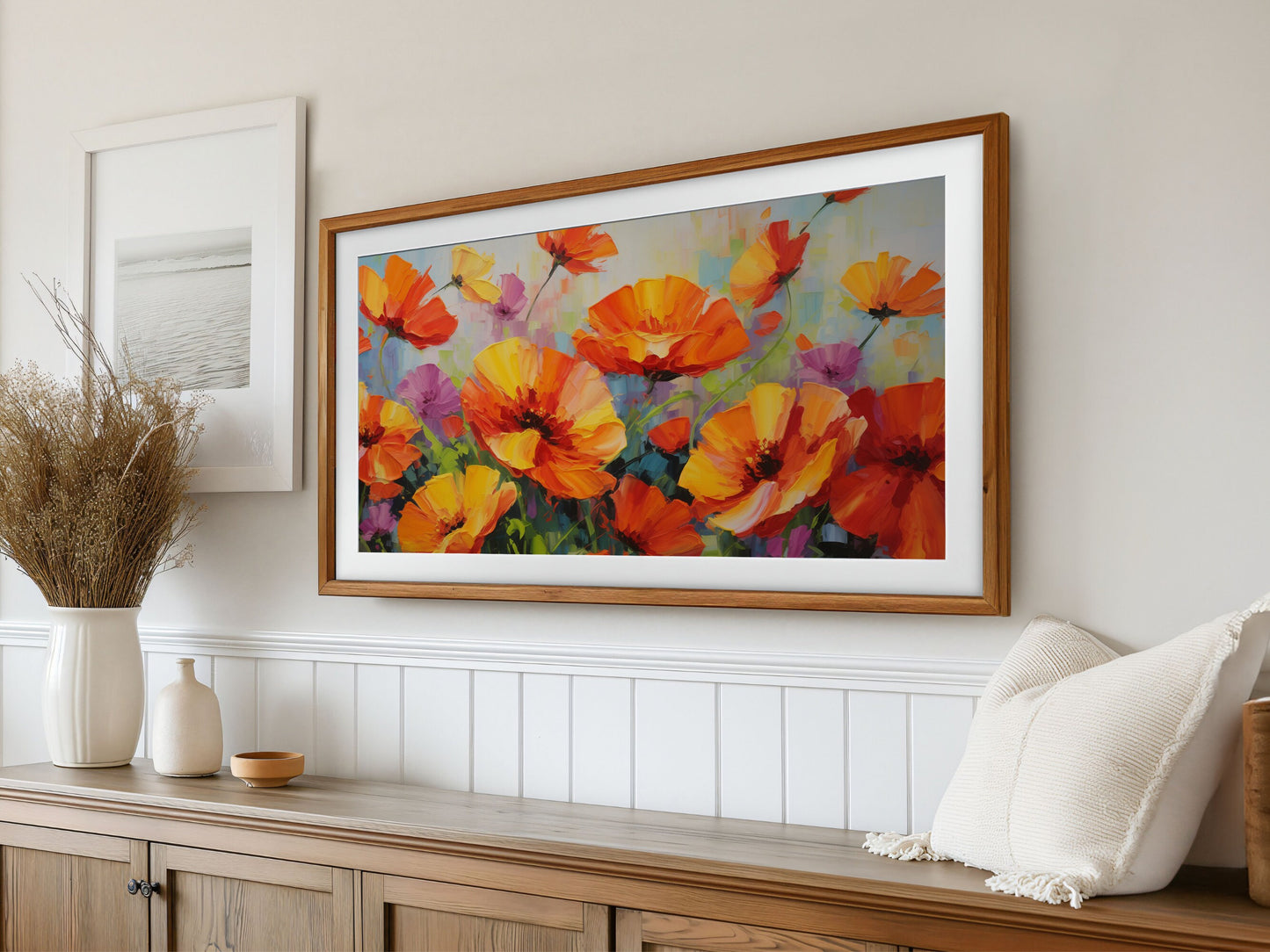 Vibrant Poppies Frame TV Art 4