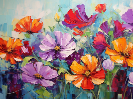 Vivid Blooms Frame TV Art