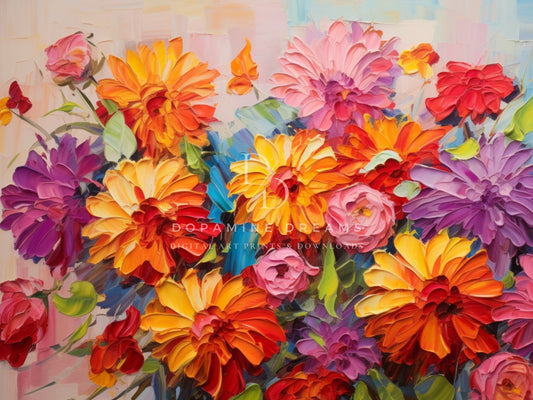 Vivid Blooms Frame TV Art