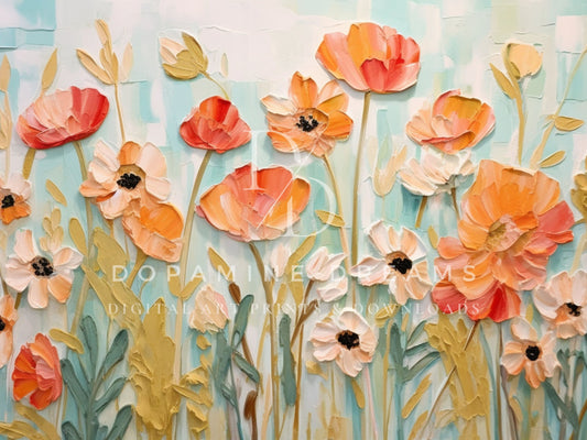 Boho Floral Frame TV Art