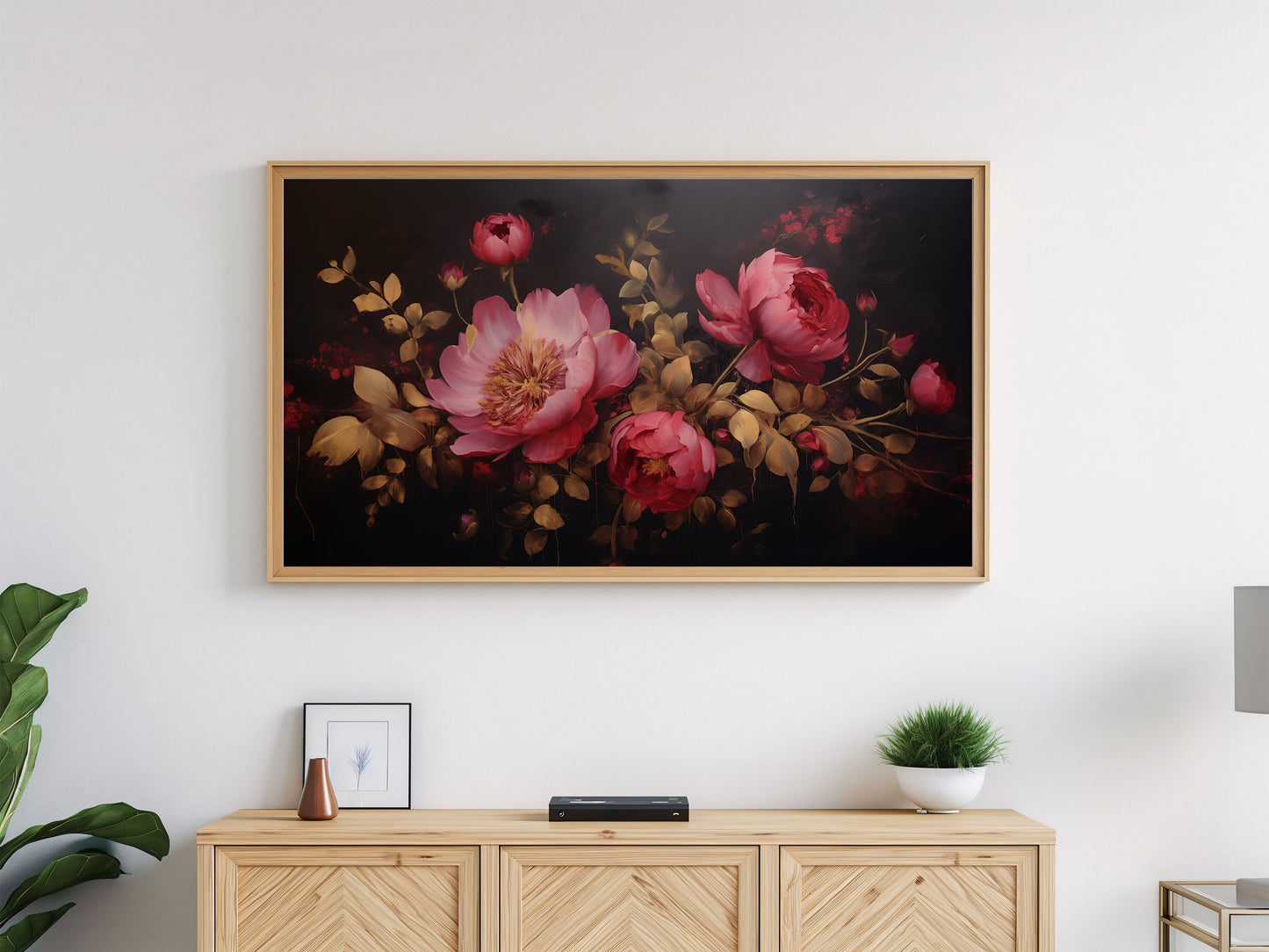 Moody Florals Frame TV Art