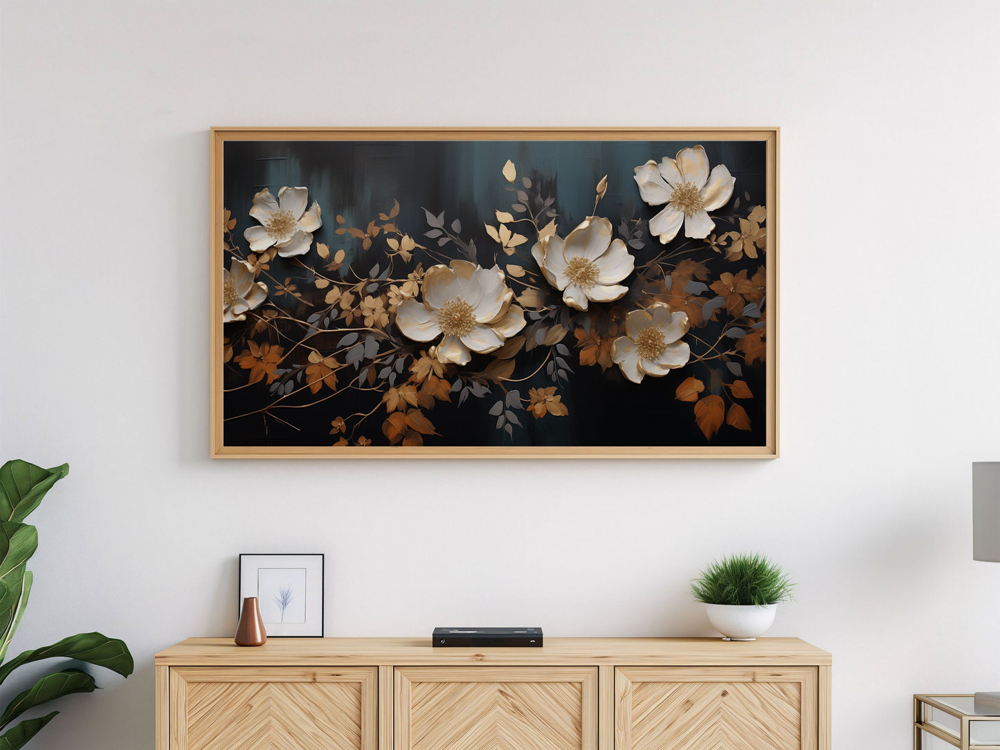 Moody Florals Frame TV Art