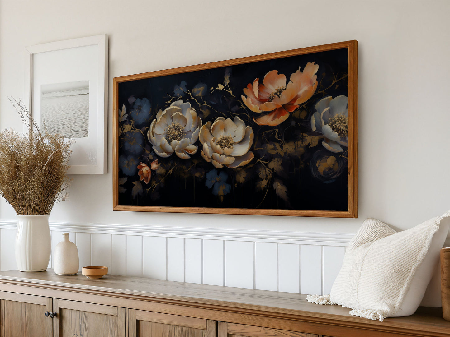 Moody Florals Frame TV Art