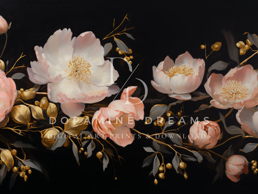Moody Florals Frame TV Art