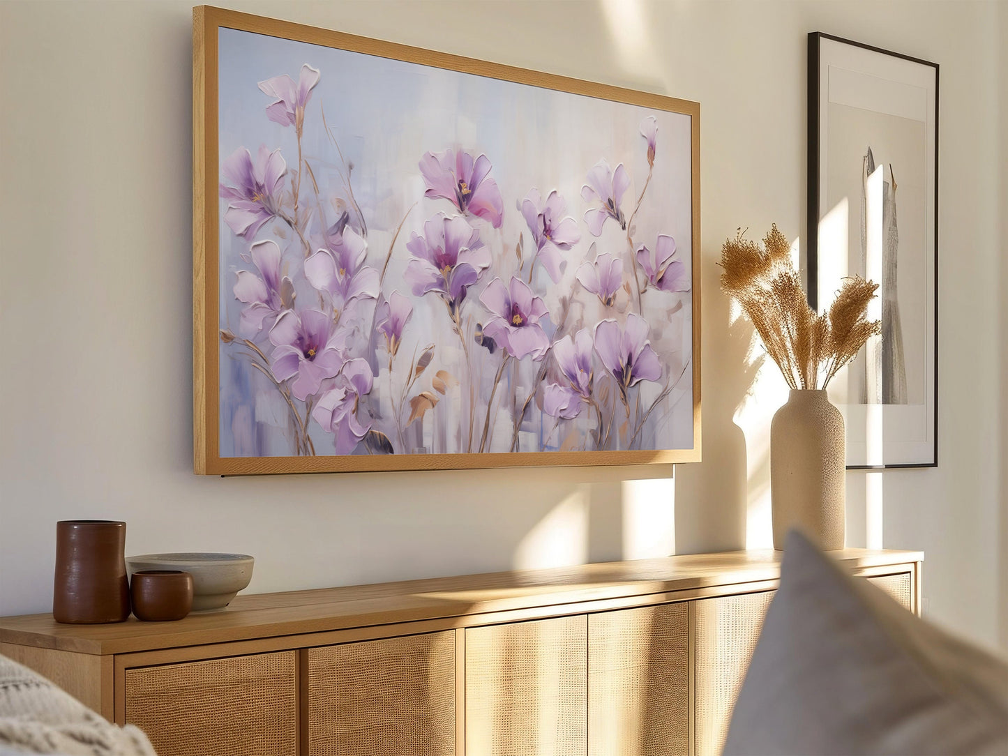Lavender Florals Frame TV Art