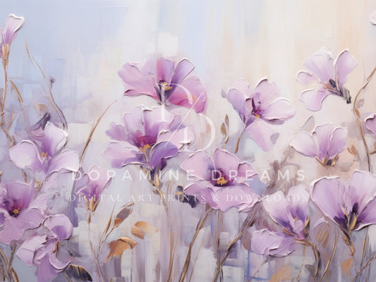 Lavender Florals Frame TV Art