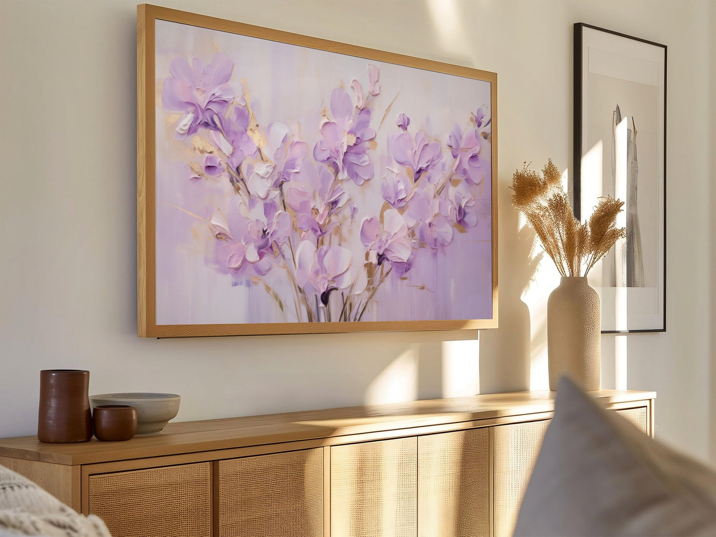 Lavender Florals Frame TV Art