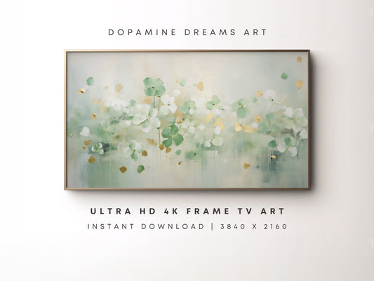 Shamrock Blossoms Frame TV Art