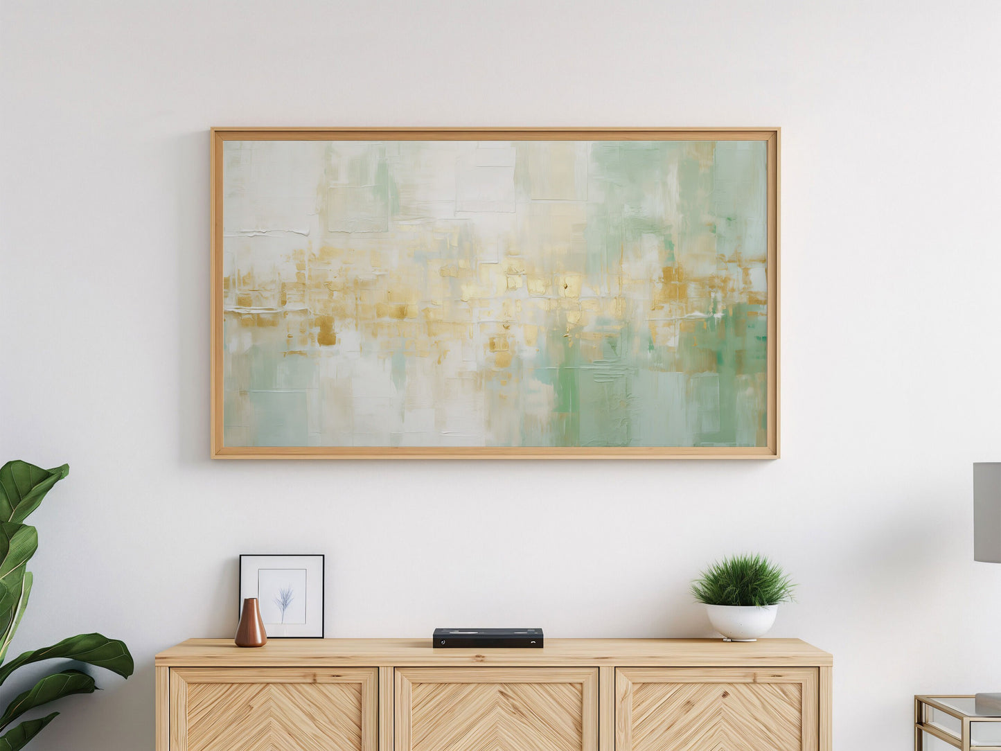 Shamrock Blossoms Abstract Frame TV Art 4