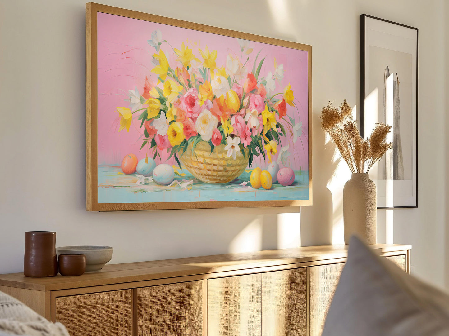 Easter Basket Frame TV Art