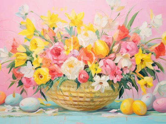 Easter Basket Frame TV Art
