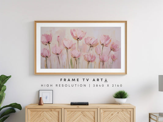 Essence of Spring Tulips Frame TV Art