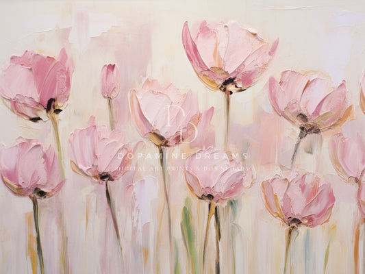 Essence of Spring Tulips Frame TV Art