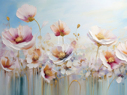 Essence of Spring Poppies Frame TV Art
