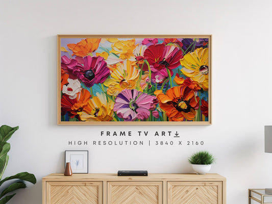 Vivid Blooms Frame TV Art