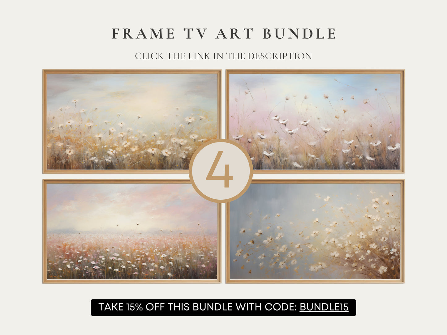 Wildflower Serenade Frame TV Art