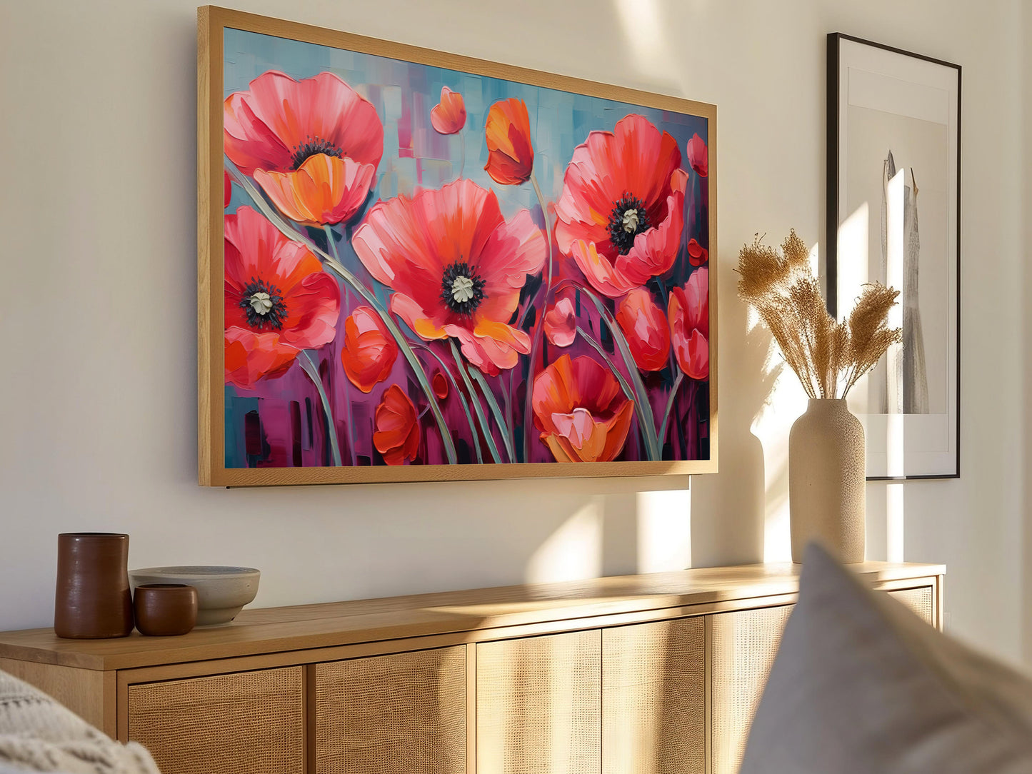 Vibrant Poppies Frame TV Art Bundle
