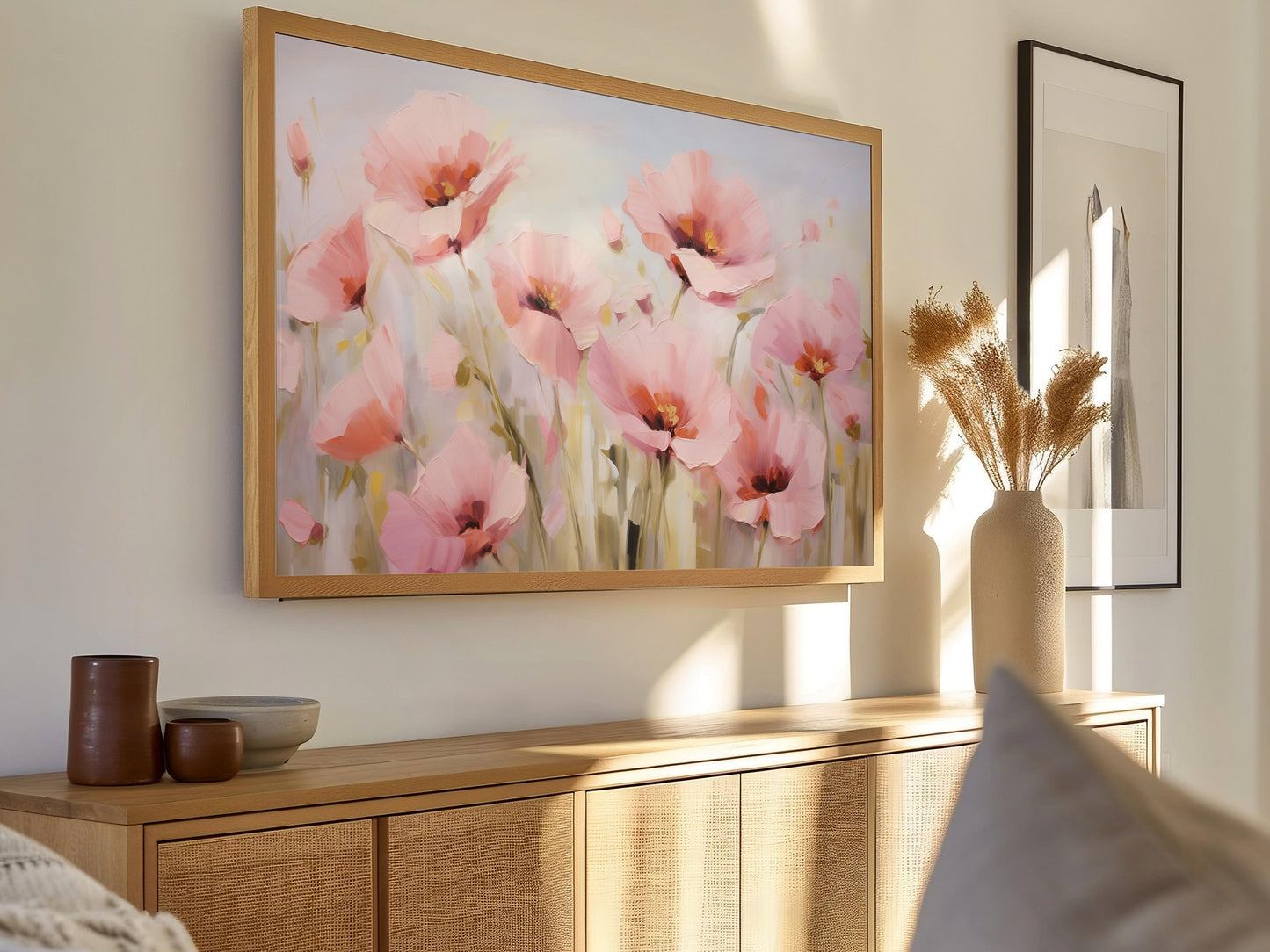 Vibrant Poppies Frame TV Art