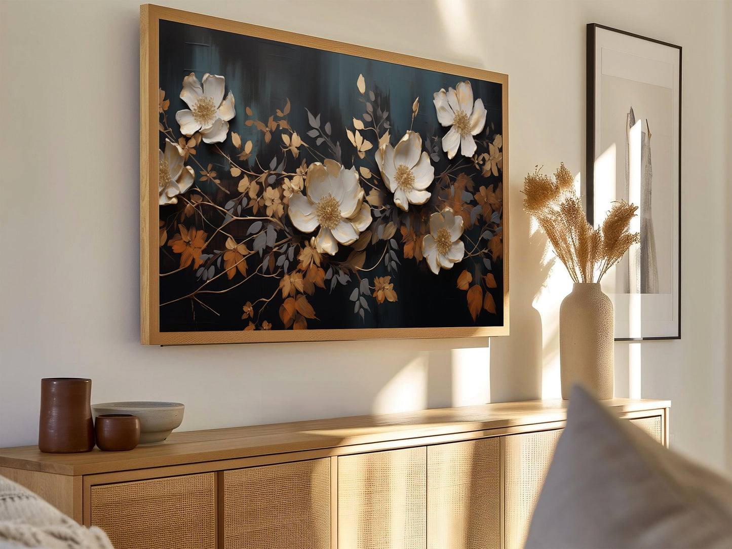 Moody Florals Frame TV Art