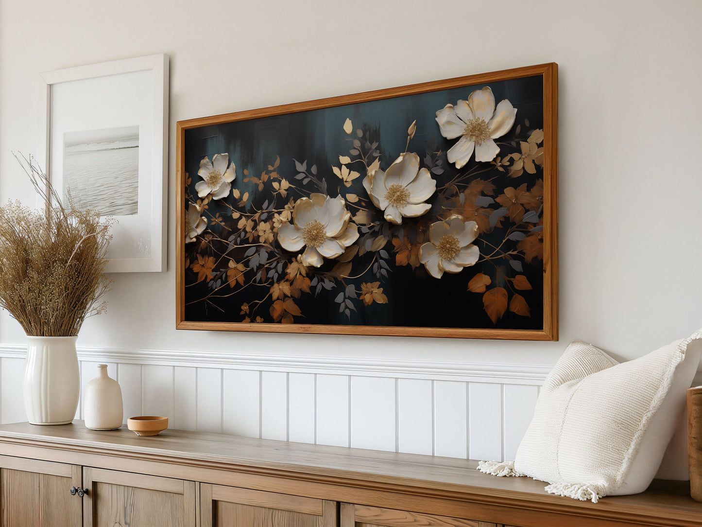 Moody Florals Frame TV Art