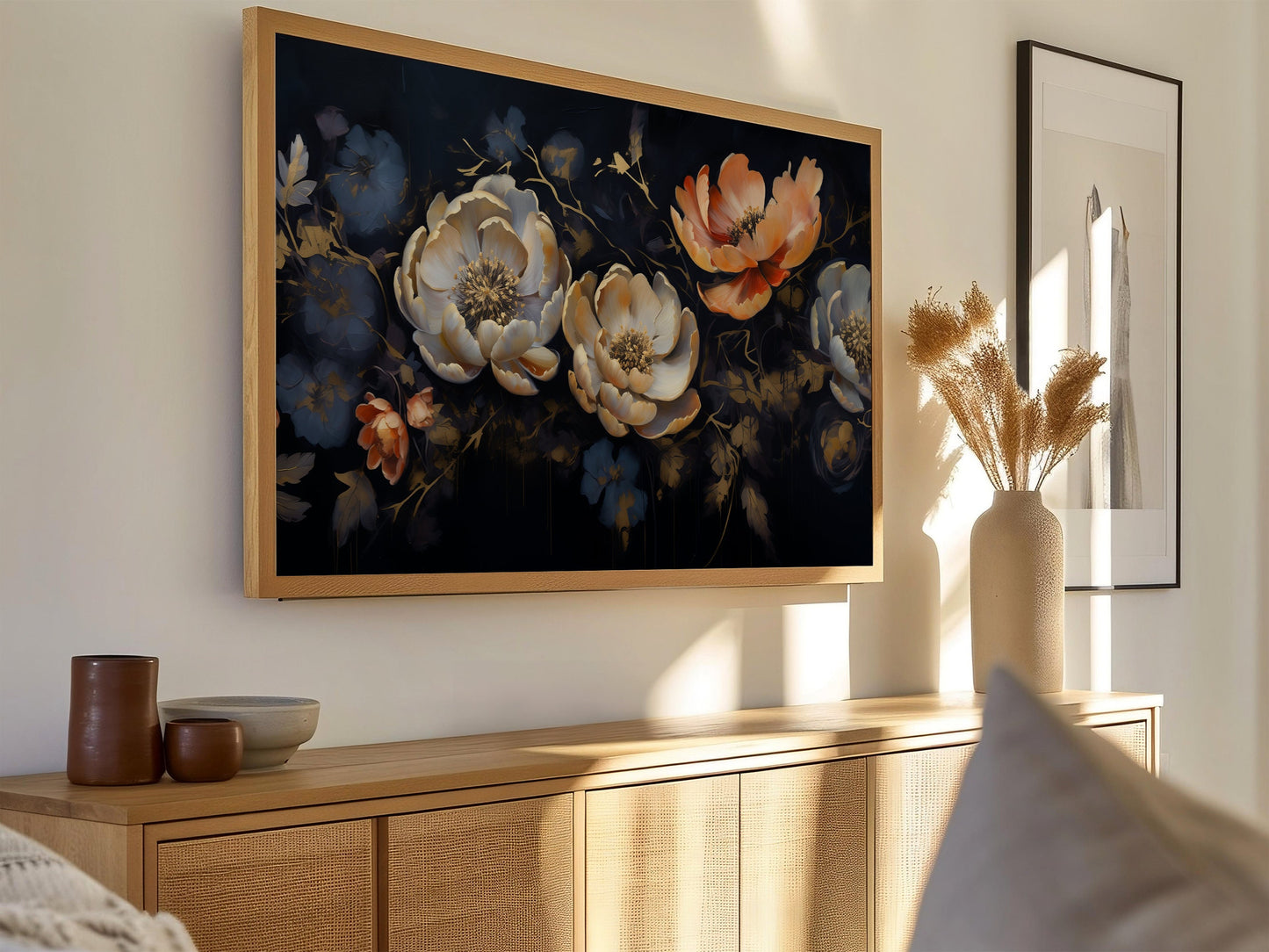 Moody Florals Frame TV Art