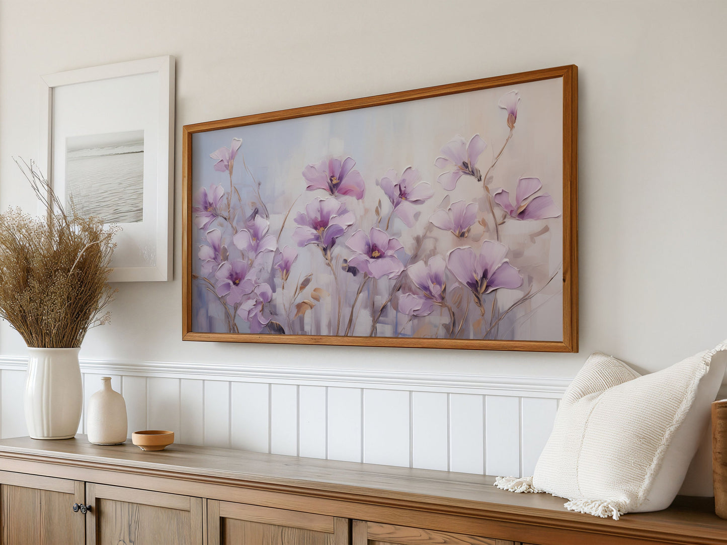 Lavender Florals Frame TV Art