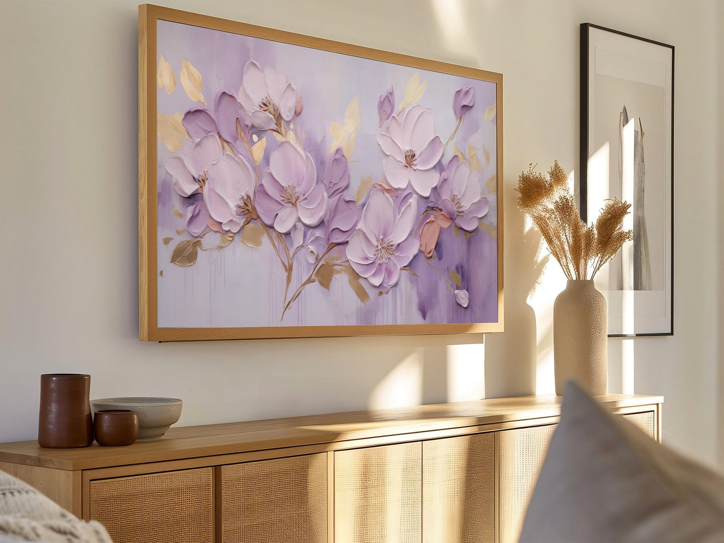 Lavender Florals Frame TV Art