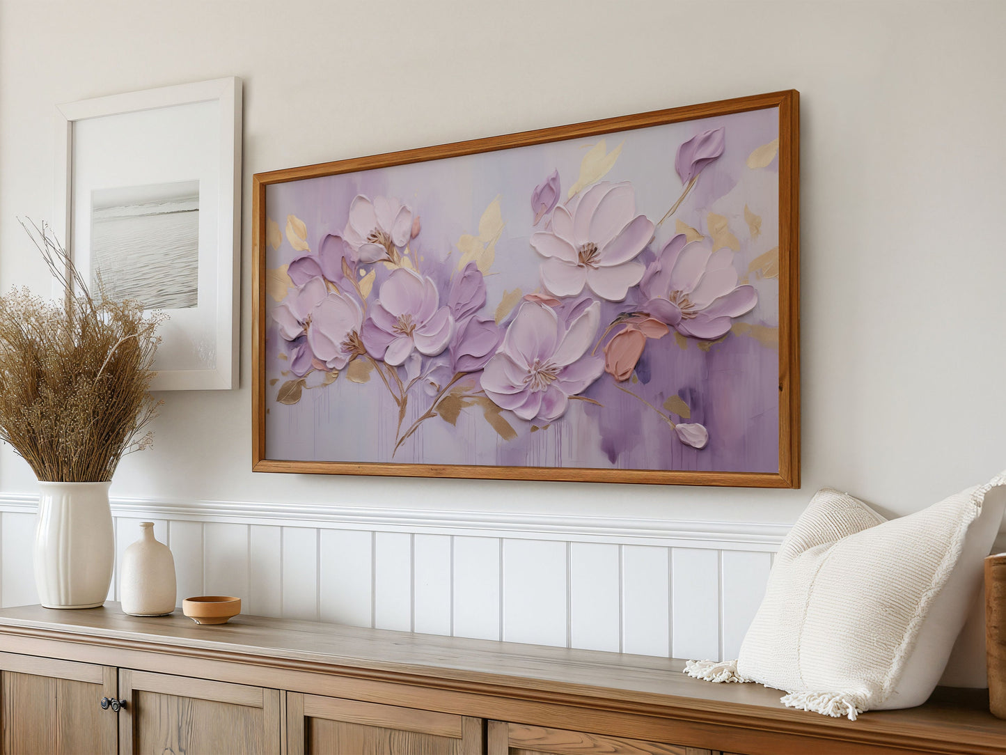 Lavender Florals Frame TV Art