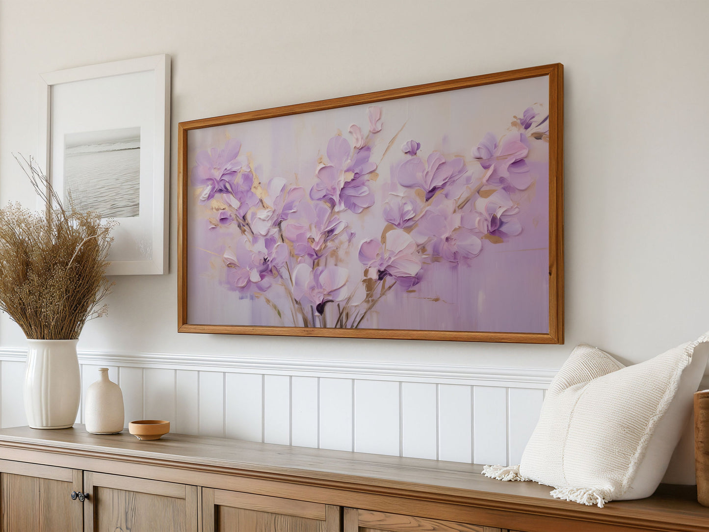 Lavender Florals Frame TV Art