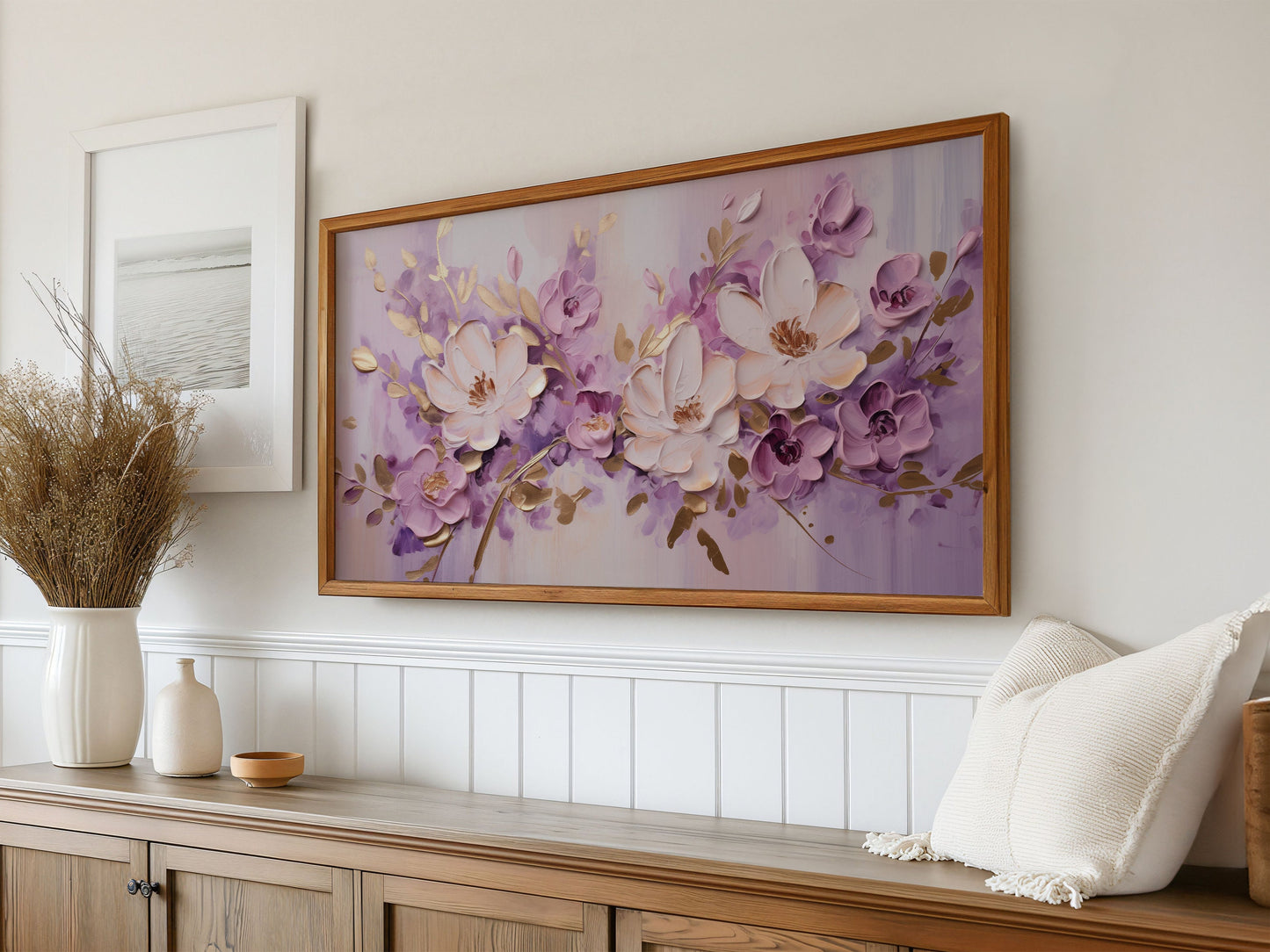 Lavender Florals Frame TV Art