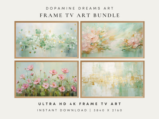 Shamrock Blossoms Frame TV Art Bundle