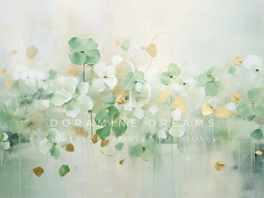 Shamrock Blossoms Frame TV Art