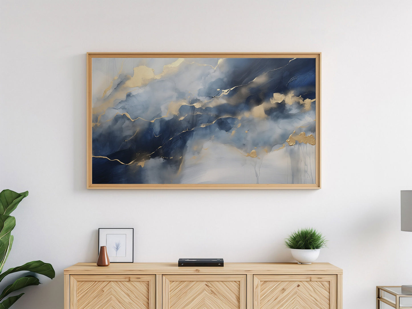 Abstract Watercolor Frame TV Art