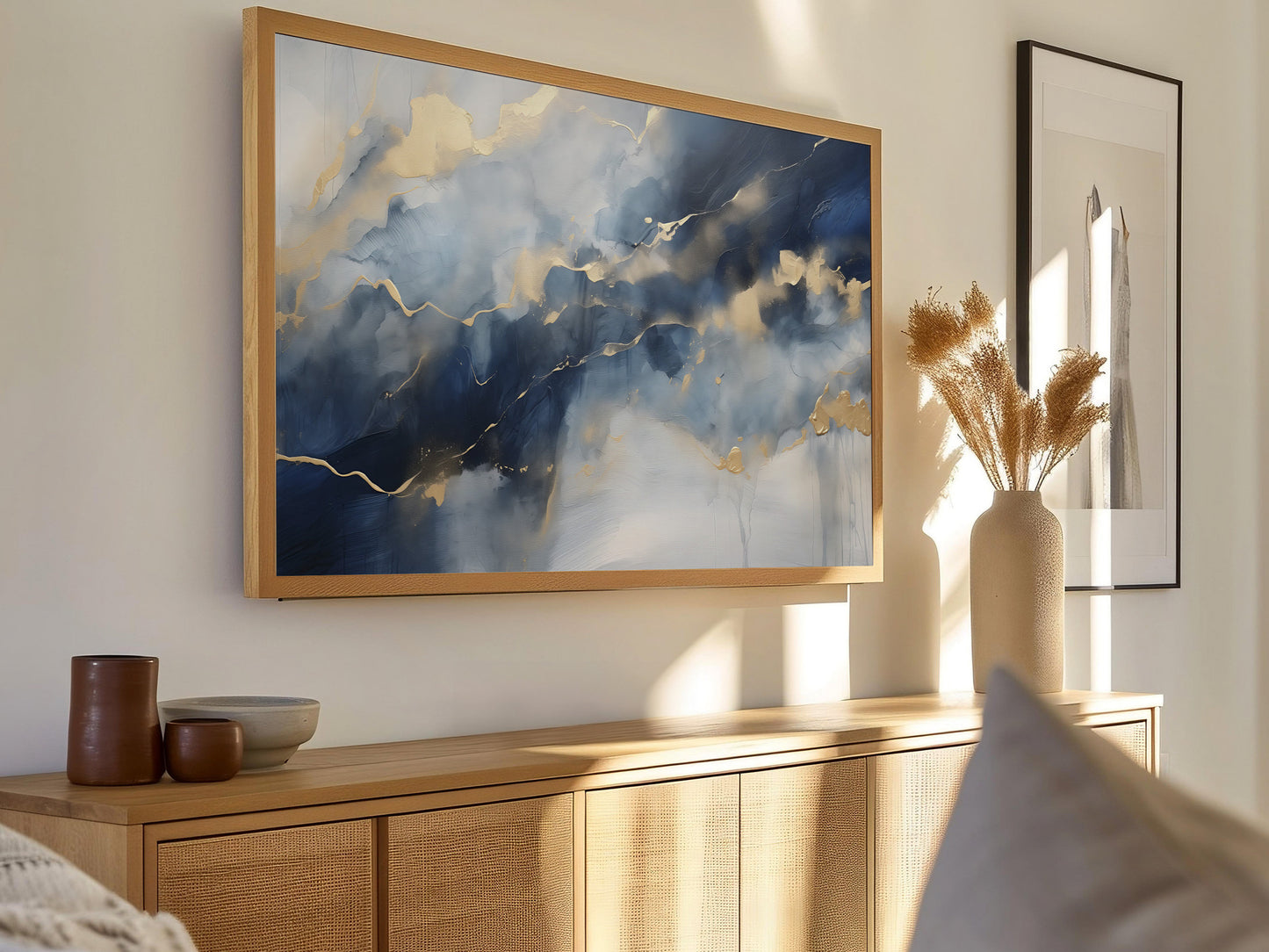 Abstract Watercolor Frame TV Art