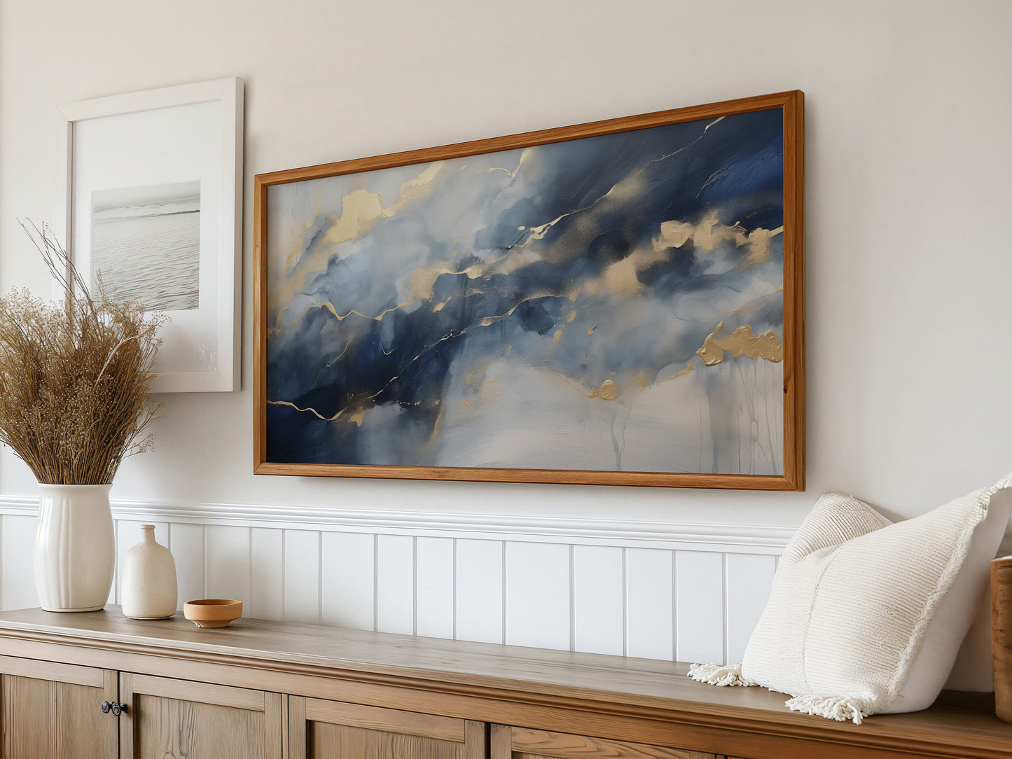 Abstract Watercolor Frame TV Art